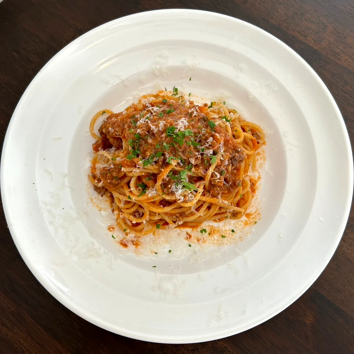 ミートソース系のパスタ